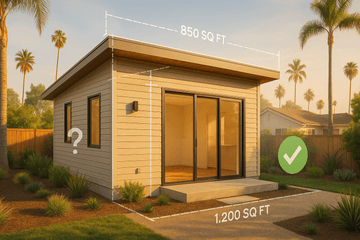 How Big Can an ADU Be in California? ADU Size Rules